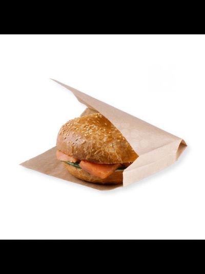 Бумажный уголок/карман/пакет для бургера (100 шт., крафт), 155*170мм