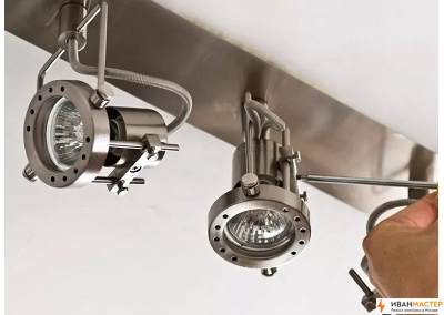 Замена точечных светильников в квартире и частном доме в Москве и МО ИВАНМАСТЕР