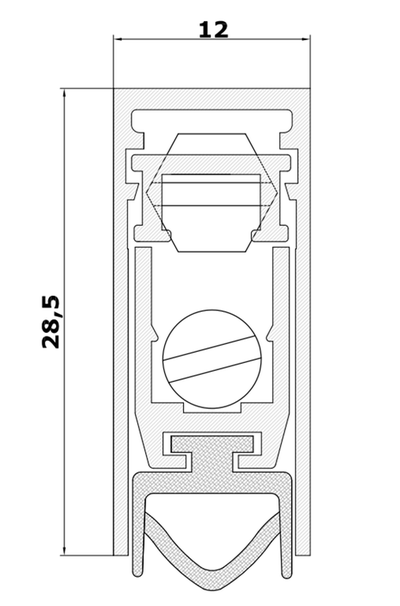 Умный порог MORELLI для межкомнатных дверей SEAL PROFESSIONAL 600