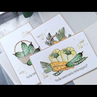 ФП штамп "Зеленый горошек"