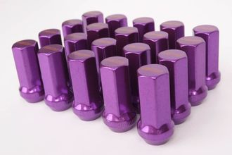 Комплект гаек PMU конус 12*1,5 фиолетовый HEX 17