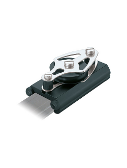 Законцовка погона/концевой упор с блоком и 2 обушками Ronstan Серия 22 RC12285 103х45мм 320-900кг из алюминия