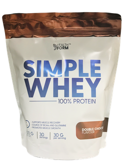 Протеин сывороточный SIMPLE WHEY (900 гр.)HEALTH FORM. Двойной шоколад