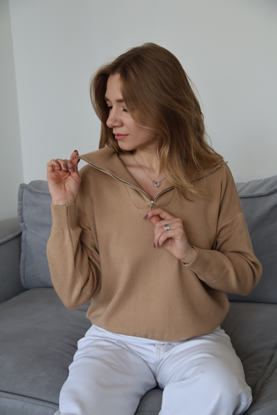 Джемпер коричневый