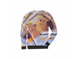 Свитшот 3D с полной запечаткой Капибара, Kapibara-san №9