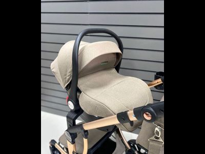 Детская коляска 3 в 1 Luxmom 601A Коричневый