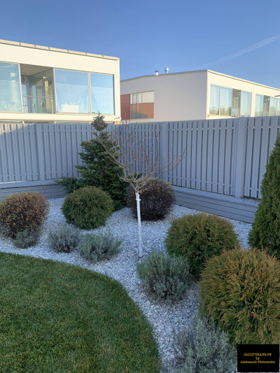 серо-голубой декоративный щебень