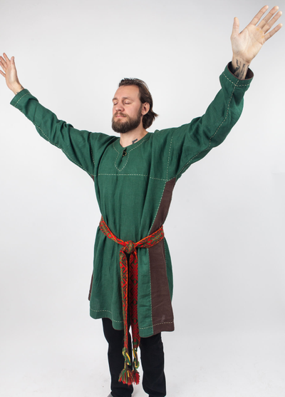 Рубаха мужская льняная удлиненная "Княжеская"