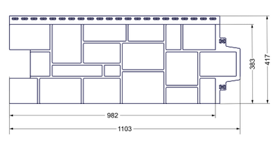 "КРУПНЫЙ КАМЕНЬ", ЦВЕТ МОЛОЧНЫЙ, СЕРИЯ СТАНДАРТ