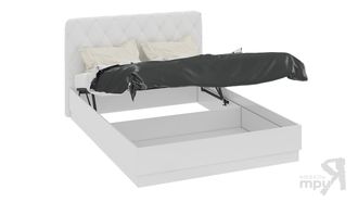 Кровать с подъемным механизмом и мягким изголовьем «Амели»