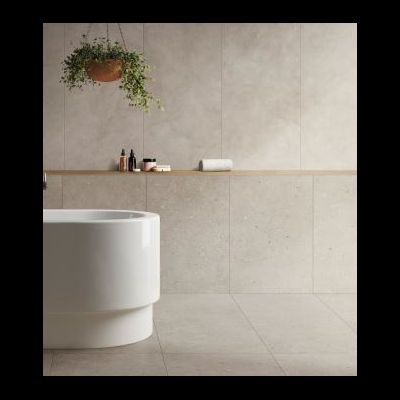 MICROCEMENT, керамогранит, 60x60 см, Кремовый, Матовый (8 мм), K947914R