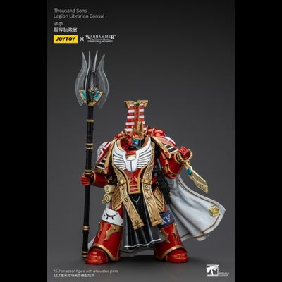 Библиарий-консул Тысячи Сынов (Warhammer Horus Heresy) - КОЛЛЕКЦИОННАЯ ФИГУРКА 1/18 Thousand Sons Legion Librarian Consul (JT6083) - JOYTOY