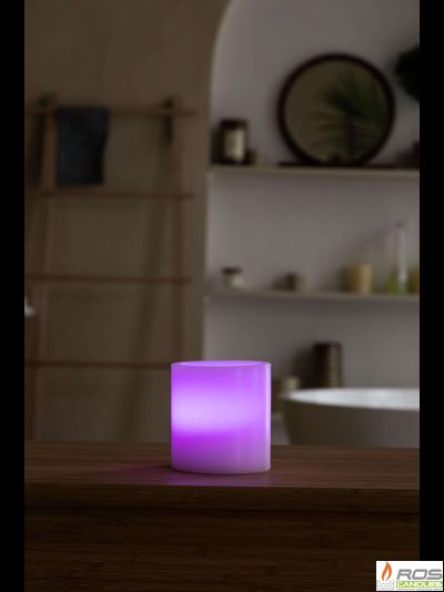 Гладкий парафиновый плафон для LED свечей - 9,2*10см