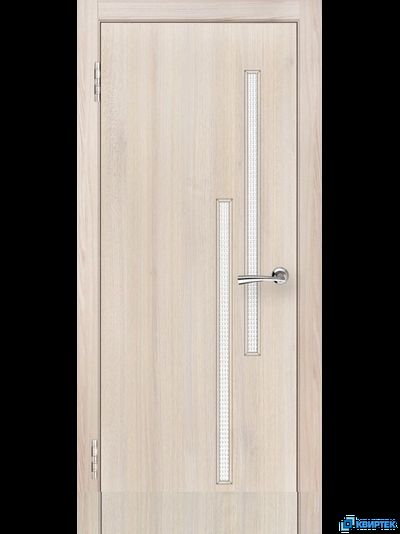 Дверь межкомнатная остеклённая ПВХ ДО-17 с багетом купить в Челябинске | КВИРТЕК