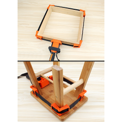 Ременная струбцина с угловыми упорами 4 м.