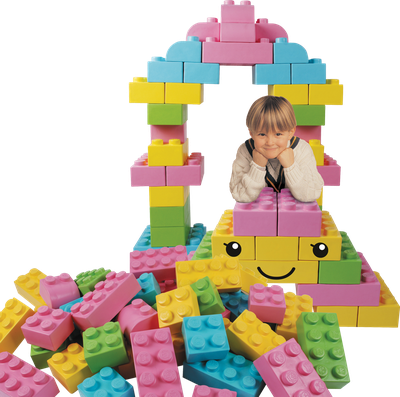 Конструктор из крупных мягких блоков WISE1 (50 деталей)