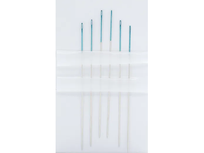 07881 PONY Иглы для бисера № 11, 6 шт, цветное ушко