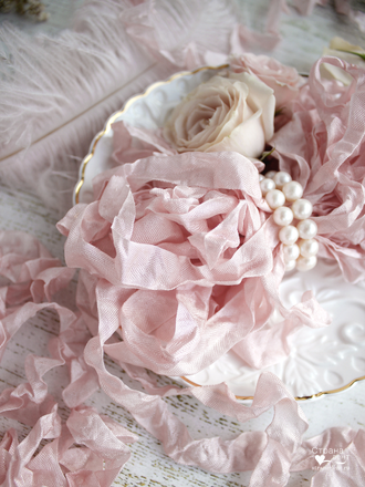 Шебби-лента Детский розовый (Россия), 2 метра