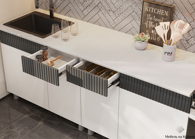 София Графит / Бланж Кухонный гарнитур  200?см