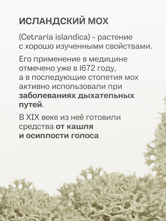 Экстракт исландского мха для внутреннего применения 100 гр.