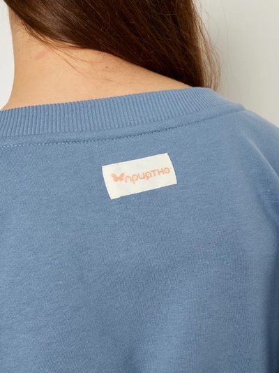 ЖЕНСКИЙ СВИТШОТ "ГОЛУБАЯ ПАСТЕЛЬ"