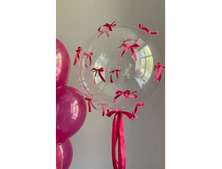 Шар Баблс с бантиками и надписью