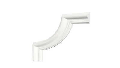 Угловой элемент DECOR-DIZAYN C1-DD301 к молдингу DD301, из дюрополимера, под покраску, 4шт