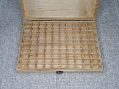 Коробка 70 ячеек, для коллекции камней и минералов, цвет натуральный