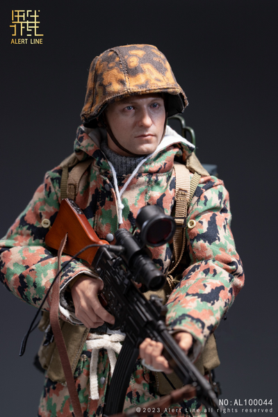 Немецкий солдат - Коллекционная ФИГУРКА 1/6 WWII German Waffen-SS Soldier (AL100044) - Alert Line