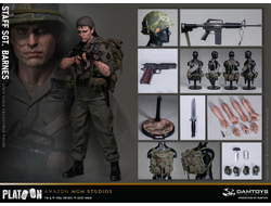 ПРЕДЗАКАЗ - Сержант Боб Барнс ("Взвод", Platoon) - Коллекционная ФИГУРКА 1/6 scale Platoon Vietnam War U.S. Army Staff Sergeant Barnes (DMS045) - DAMTOYS ?ЦЕНА: 31700 РУБ.?