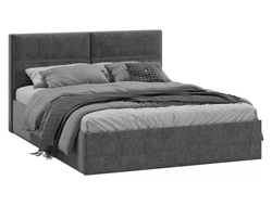Спальня ГЛОСС - Кровать с мягкой обивкой и подъемным механизмом тип 1 1600 Микровелюр Jercy Graphite