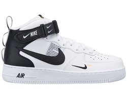 Nike Air Force 1 ’07 LV8 sport Белые с черным