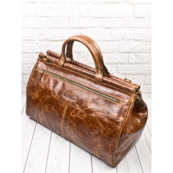 Кожаный саквояж Altamura Premium cognac (арт. 4025-53)