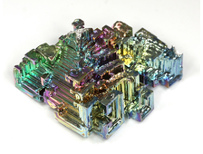 Висмут, яркий, радужный коллекционный кристалл, Германия (39*36*24 мм, 44 г) №25604