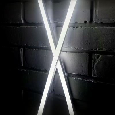 Неон фронтальный 220В, 15x14 мм, белый корпус