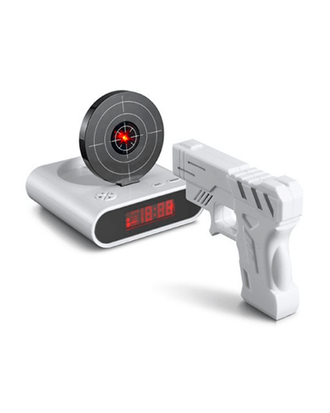 Будильник мишень с лазерным пистолетом Снайпер Gun Alarm Clock оптом