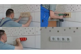 Монтажные вырезы в плитке (обход труб, розеток, вентилятора, люка и т.п.)