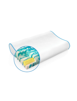 Подушка Ocean Wave (Сатиновая наволочка)