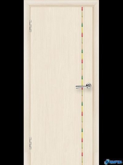 Дверь межкомнатная глухая ПВХ ДГ-03 с раскладкой купить в Челябинске | КВИРТЕК