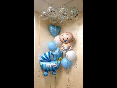 Набор шаров на выписку "Встречаем малыша"