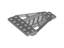 Wedge, Plate 8 x 6 x 2/3 with Grille, Light Bluish Gray (30036 / 6142379)