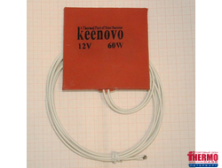 Гибкая нагревающая пластина 60 Вт 12 В (100х100) с губкой 5 мм Keenovo