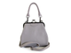 (АРТИКУЛ: 9833/2/01) СУМКА ЖЕНСКАЯ, МАЛЕНЬКАЯ, НАТУРАЛЬНАЯ КОЖА, СЕРАЯ С БЕЖЕВЫМ ОТТЕНКОМ, С РУЧКОЙ И РЕМНЕМ ЧЕРЕЗ ПЛЕЧО