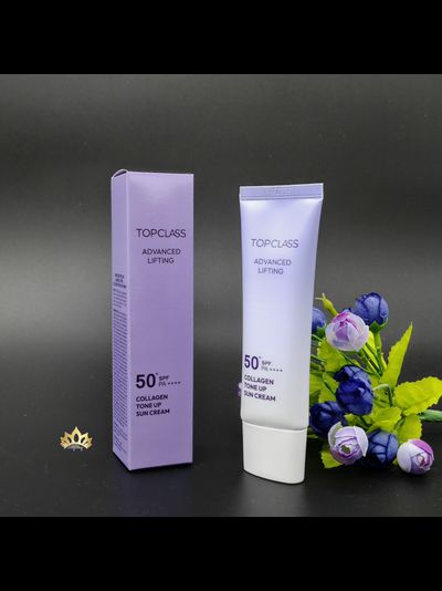 TOPCLASS SPF50+ PA++++ Солнцезащитный крем с легким тональным эффектом и лифтинг действием 50мл
