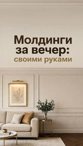 Обложка статьи: Молдинги за вечер &mdash; монтаж своими руками