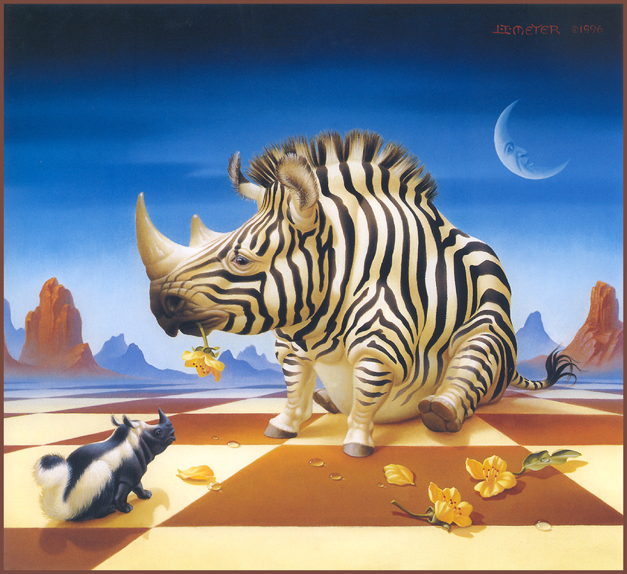 Дали носороги слеза картина