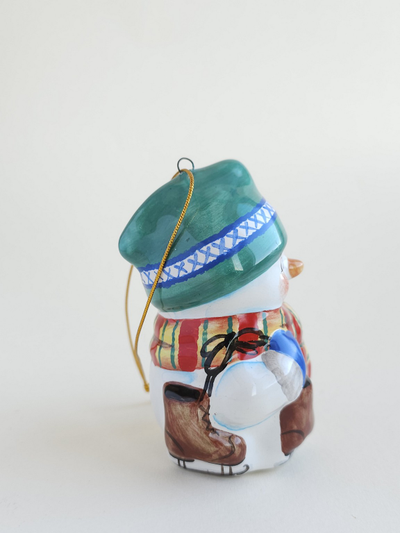 Снеговик с коньками