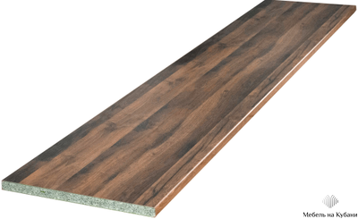 Столешница СКИФ Дуб Корсика тёмный №233 П (3000*600*38)