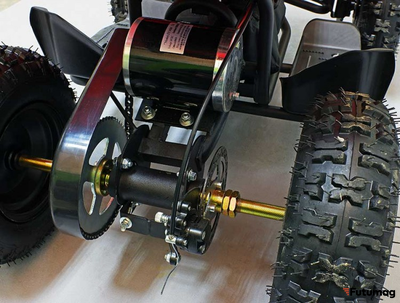 Квадроцикл GreenCamel Гоби K21 (30 Ah 36V 800W R6 Цепь) Армейский желтый