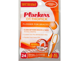 Флоссер Plackers Orthopick с запатентованной нитью Tuffloss, Plackers, 24 шт.